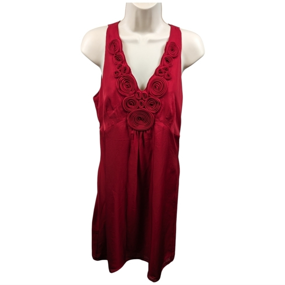Loft Rose Sleeveless Shift Dress Sz 6